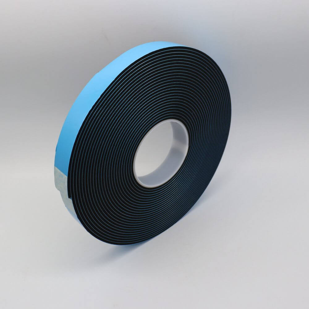 Cinta de espuma de PVC de celda cerrada para acristalamiento de ventanas de doble cara de 3,2 mm 6 Cinta de espuma de acristalamiento ignífuga de doble cara de 9,5 mm para vidrio