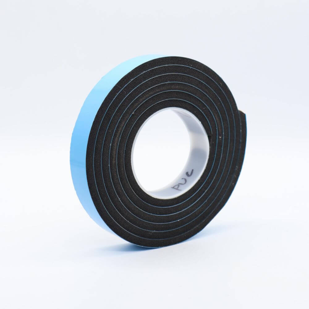 Single Sided Adhesive Black Foam Glazing Tape 6 double sided window glazing pvc foam tape